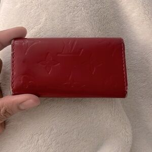 Louis Vuitton Red Epi Leather Key Holder